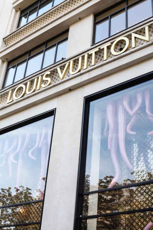 The Louis Vuitton store on Champs-Élysées, Paris.