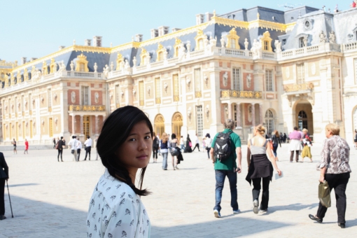 Rachel at the Palace of Versaille